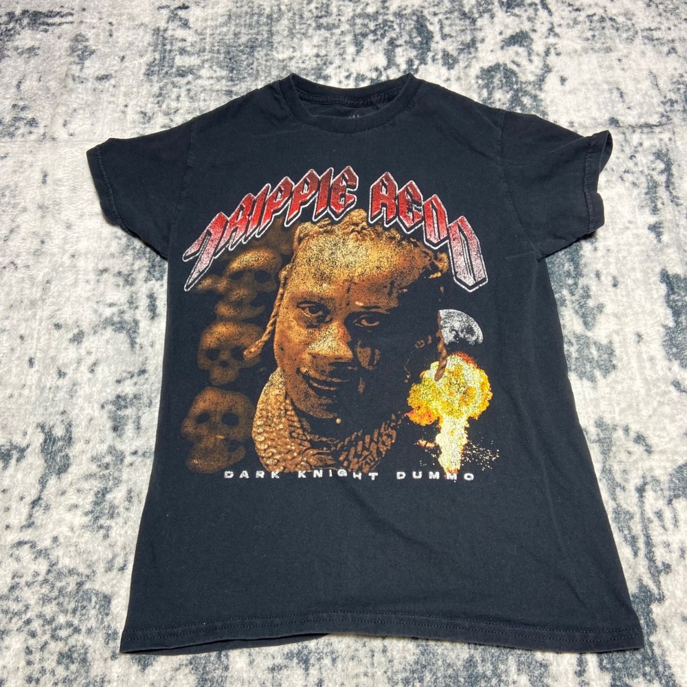 Trippie Redd Dark Knight Dummo Graphic T-Shirt Mens Small Black Rap Hip Hop Tee